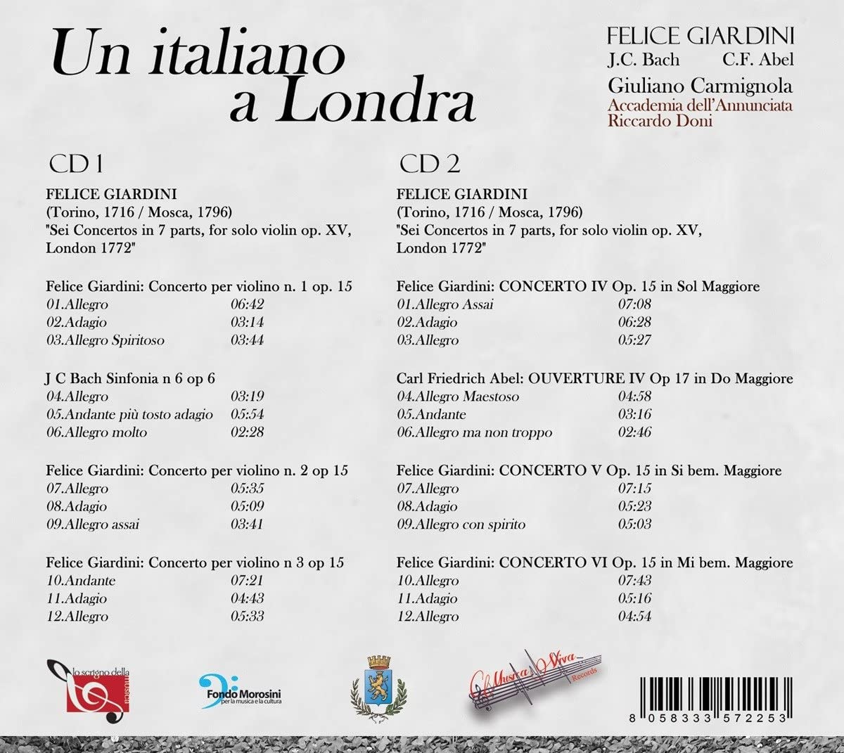 Felice Giardini: Un Italia a Londra