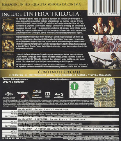 la mummia - trilogia (3 blu-ray) box set BluRay Italian Import