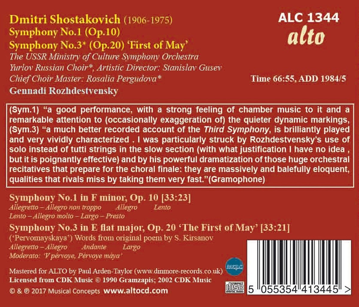 Symphony 1 & Symphony No. 3