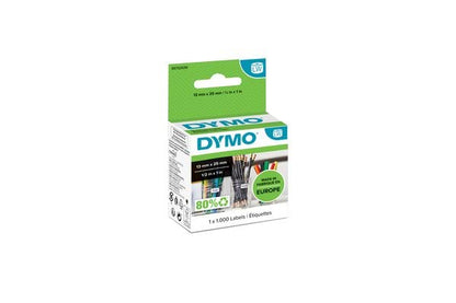 DYMO Authentic LabelWriter Small Multi-Purpose Labels | 13 mm x 25 mm | Self-Adhesive | Roll of 1000 | Easy-Peel Labels | for LabelWriter Label Makers | Made in Europe