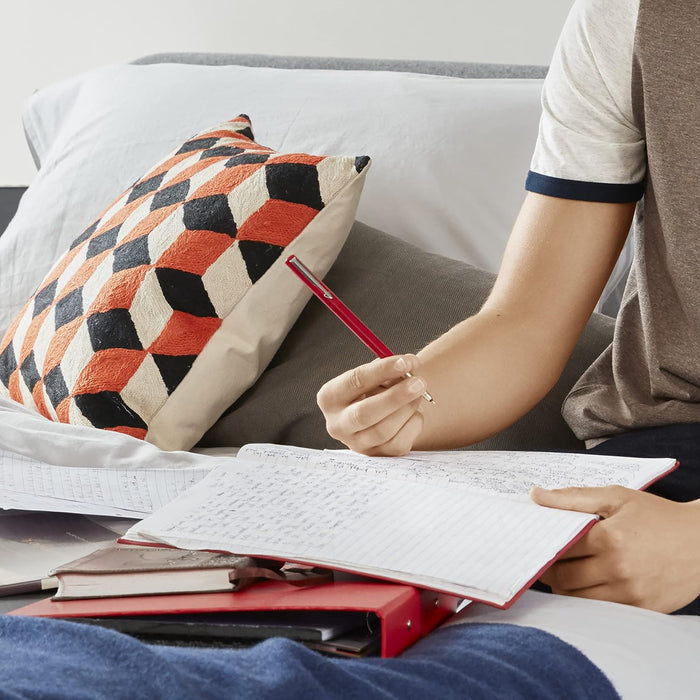 Parker Vector Fountain Pen | Blue with Chrome Trim | Medium Nib | Blue Ink | Hangtab