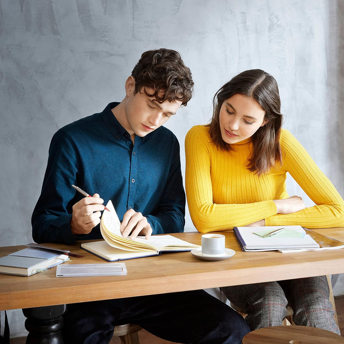 Parker Vector XL Fountain Pen | Metallic Silver-Blue Lacquer on Brass | Medium Nib with Blue Ink Refill |