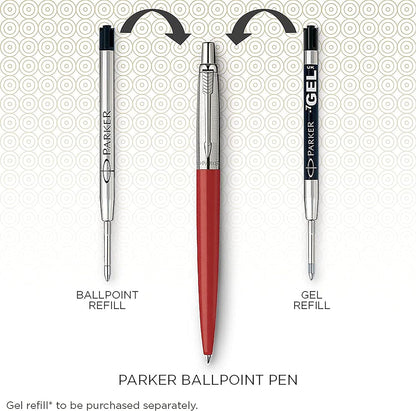 Parker Jotter Ballpoint Pen | Chelsea Orange | Medium Point Blue In