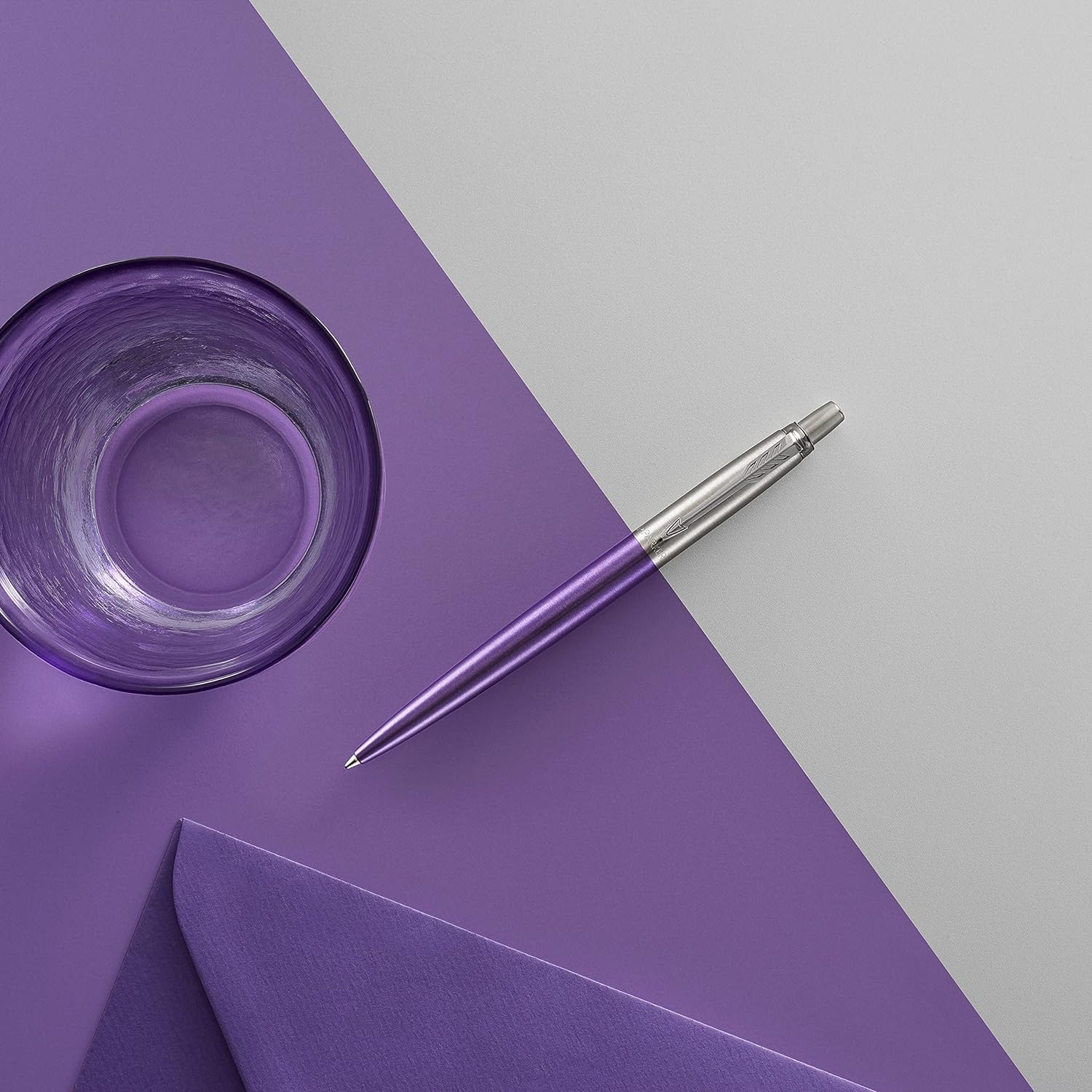 Parker Jotter Ballpoint Pen | Victoria Violet | Medium Point Blue Ink | Gift Box