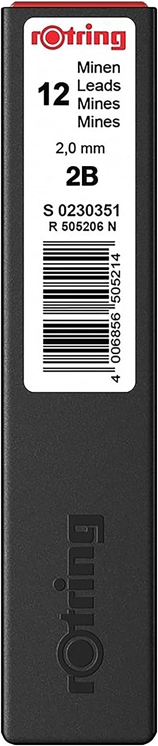 rOtring Tikky Mechanical Pencil Lead Refills | 2.0 mm | 12 Count