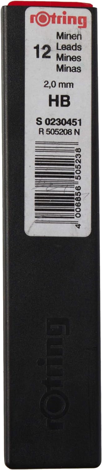 rOtring Tikky Mechanical Pencil Lead Refills | 2.0 mm | 12 Count