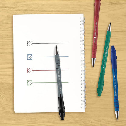 Paper Mate Flexgrip Ultra Retractable Ballpoint Pens | Medium Point (1.0mm) | Green | 12 Count