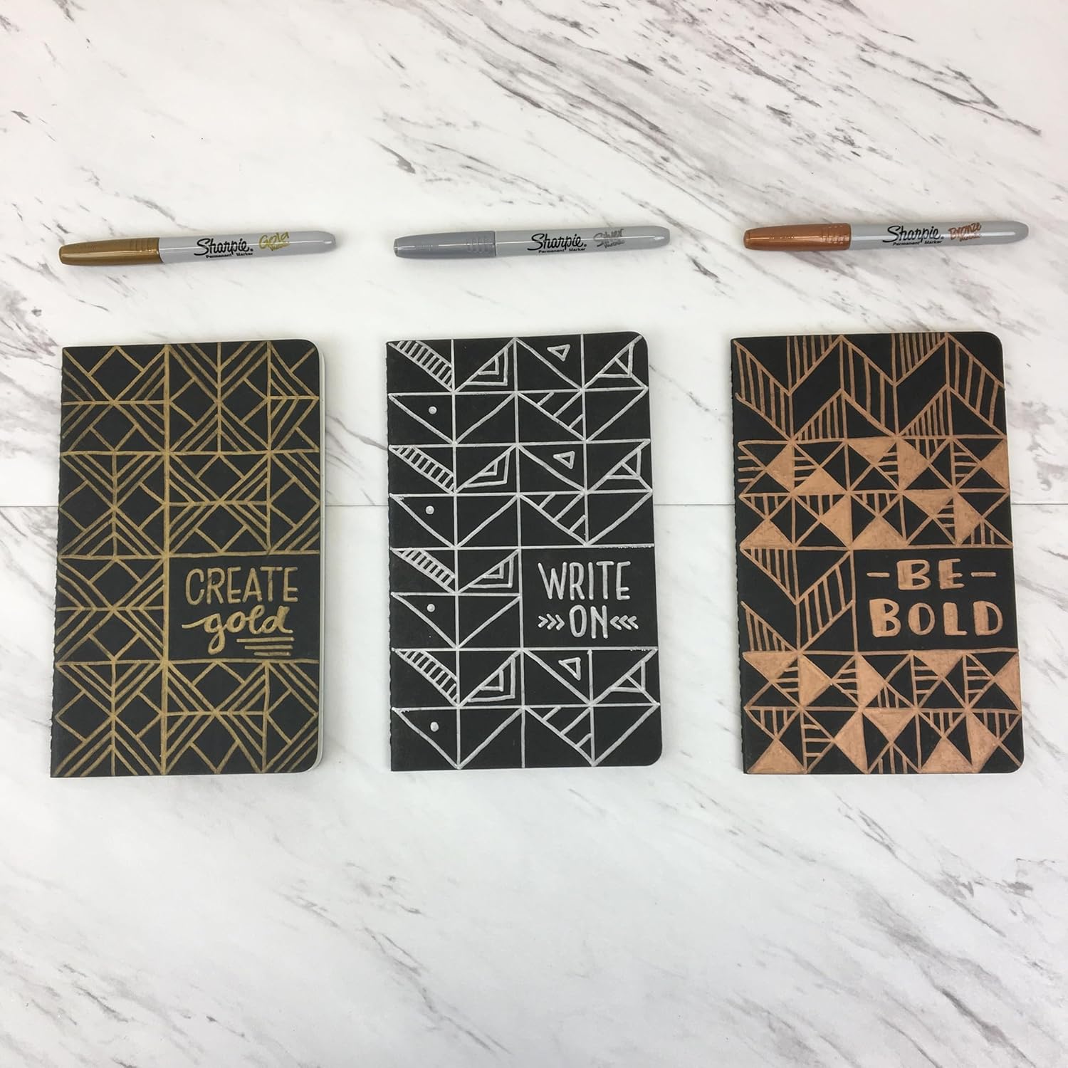 Sharpie Permanent Markers | Fine Tip | Assorted Metallic Colours | 3 Count