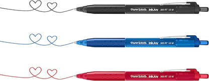 Paper Mate InkJoy 300RT Retractable Ballpoint Pens | Medium Point (1.0 mm) | Blue | 12 Count
