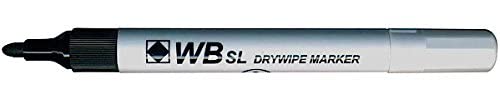 Hainenko WB SL Bullet Tip Dry Wipe Marker - Black (Pack of 100