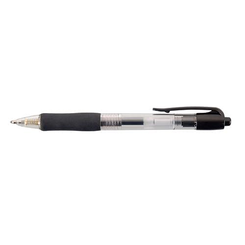 Hainenko Gel Rollerball Retractable Pen - Black (Pack of 10