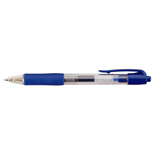 Hainenko Gel Rollerball Retractable Pen - Blue (Pack of 10
