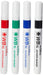 Hainenko WB SL Dry Wipe Marker with Fine Bullet Tip - Assorted (Pack of 4