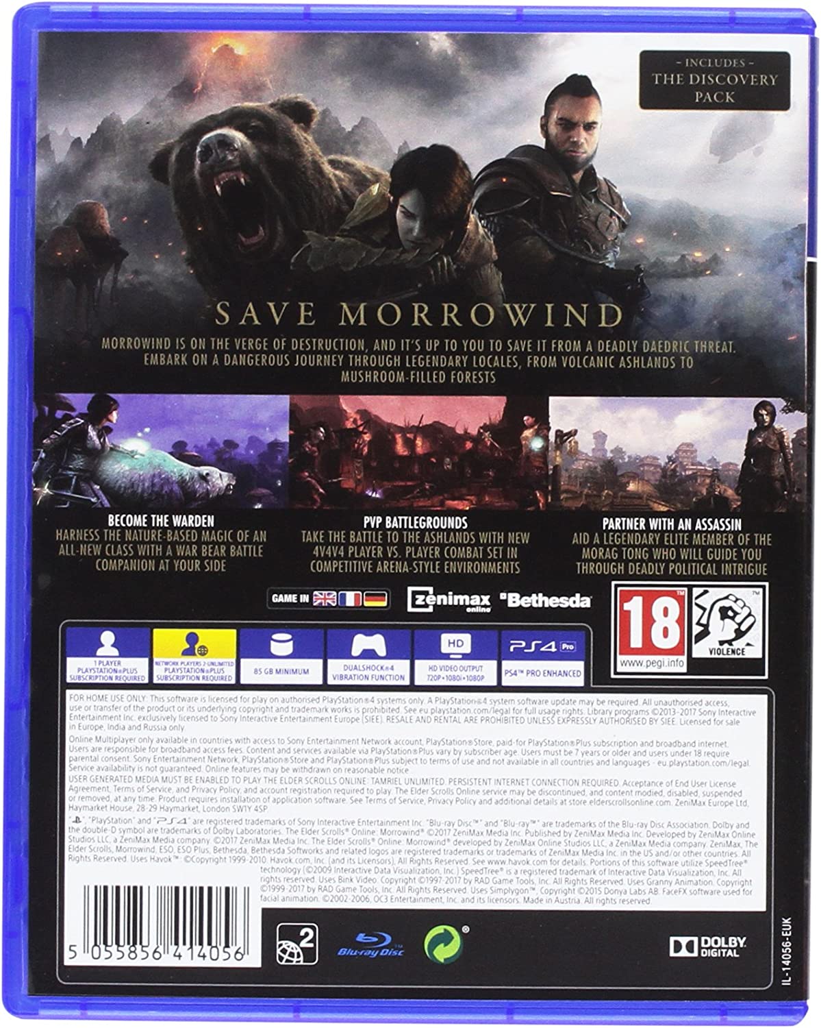 The Elder Scrolls Online: Morrowind (PS4) PlayStation 4 Game Only