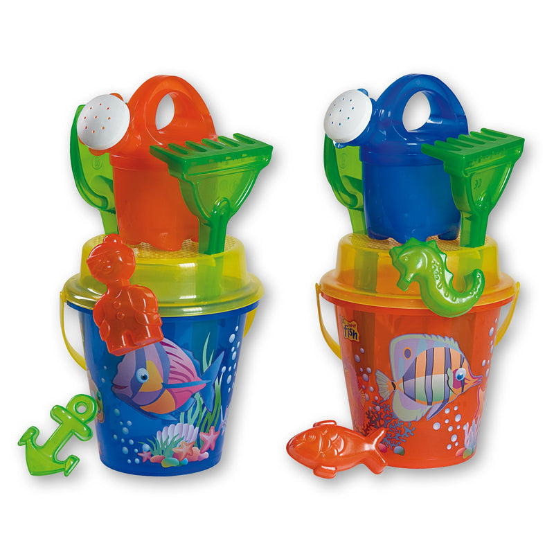 Mgm 041335trc Beach Set with Bucket and Watering Can Transparent