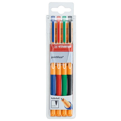 Gel Rollerball - STABILO pointVisco Wallet of 4