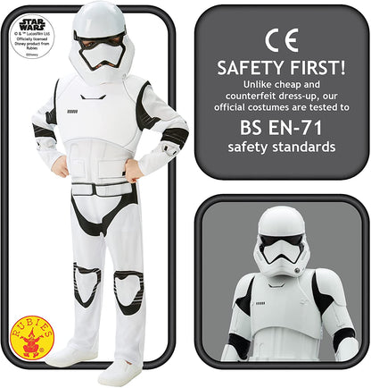 Star Wars, Kostüm Villain Trooper, Episode 7, Deluxe für Kinder (Rubie 's 62026)