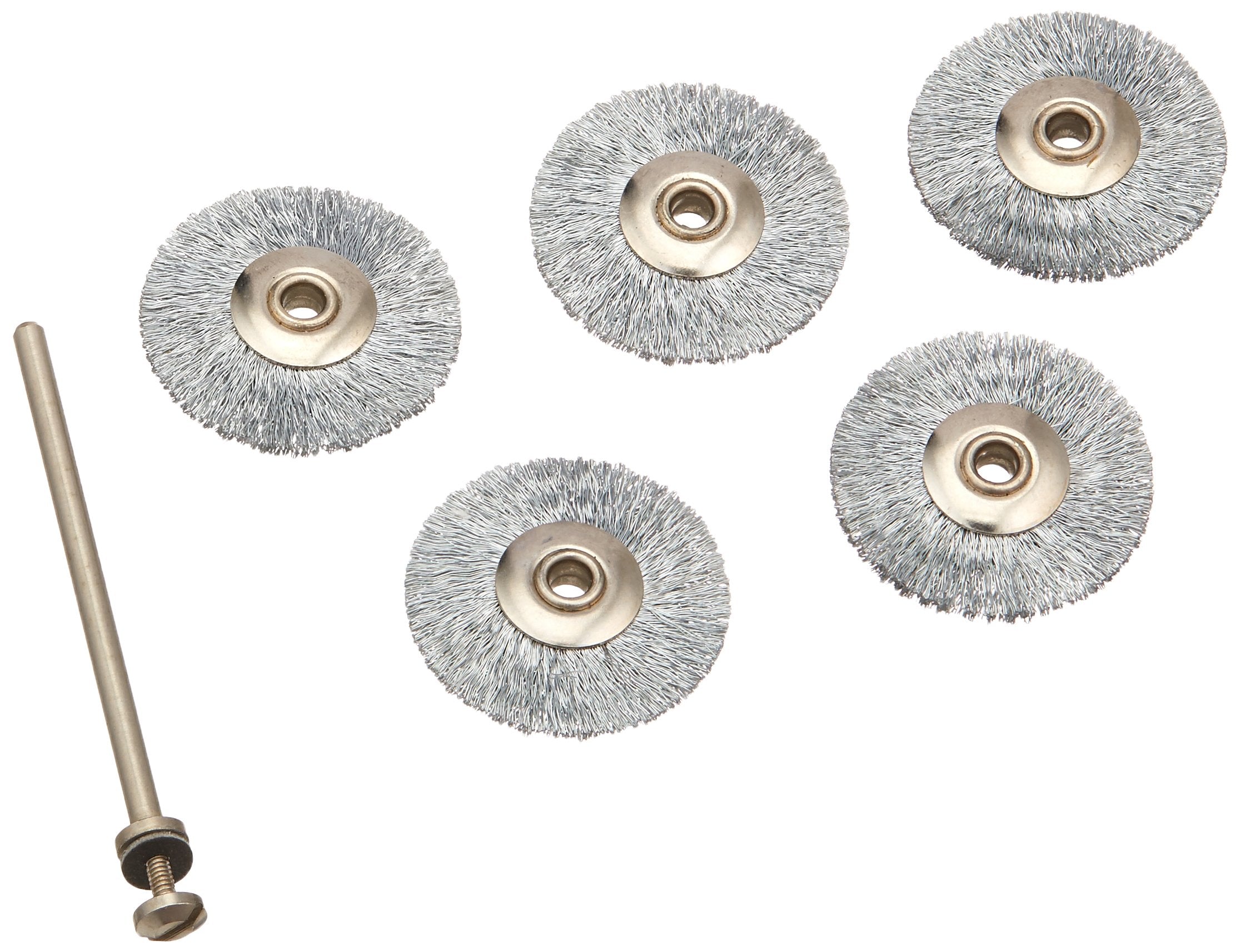 Proxxon 28952 Carbon Steel Wheel Brushes, 5 pcs, 7/8", Silver