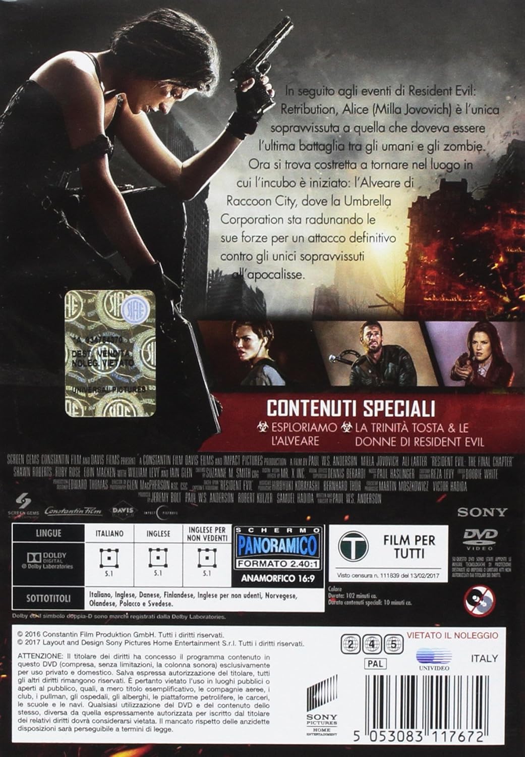 Resident Evil: the Final Chapter