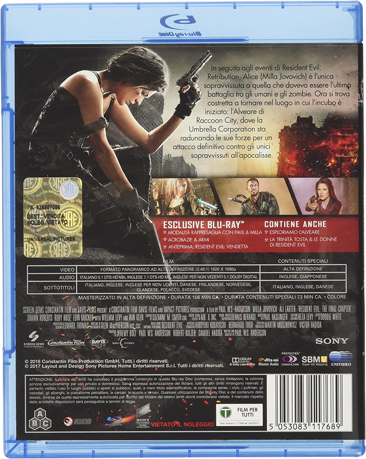 Resident Evil: the Final Chapter