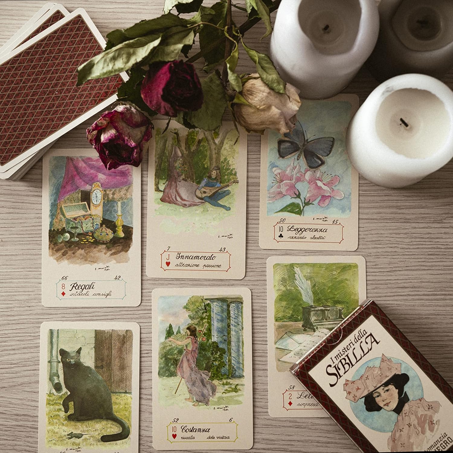 Dal Negro- I Misteri Della Sibilla Sibyla Cartas de Juego del Tarot, Multicolor (43003