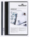 Durable 257901 Duraplus Folder with Transparent Pocket for A4 Documents - Black - Pack of 25