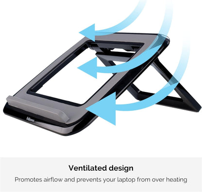 Fellowes Laptop Stand for Desk - I-Spire Series Adjustable Laptop Stand for the Home and Office - Portable Laptop Stand with 7 Height Adjustments - Max Monitor Size 17", Max Weight 4KG