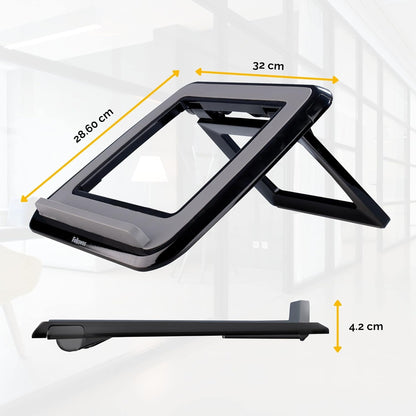 Fellowes Laptop Stand for Desk - I-Spire Series Adjustable Laptop Stand for the Home and Office - Portable Laptop Stand with 7 Height Adjustments - Max Monitor Size 17", Max Weight 4KG