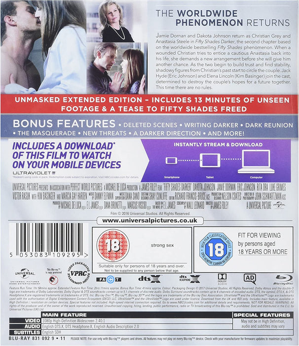 Fifty Shades Darker Unmasked Edition