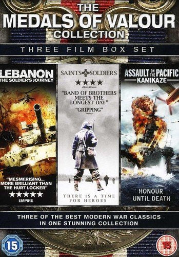 The Medals of Valour Collection - 3 film boxset (Lebanon, Saints & Soldiers, Assault on the Pacific: Kamikaze)