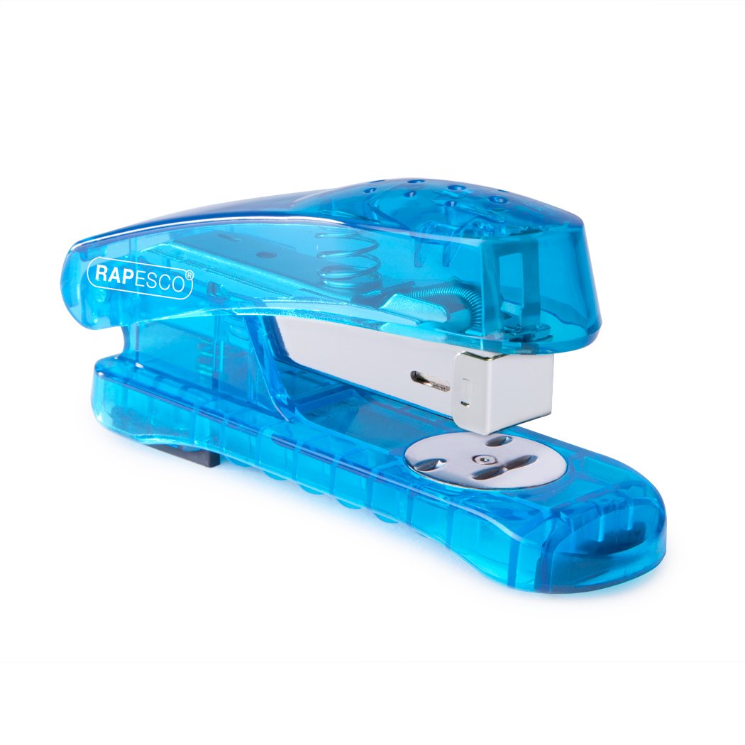 Rapesco 1393 Snapper Sea-Thru Half Strip Stapler, 20 Sheet Capacity