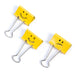 Rapesco Binder Clips, 3/4" Emoji Clips