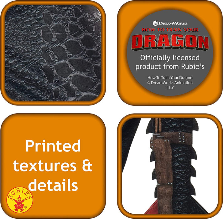 Rubie's Official DreamWorks How To Train Your Dragon 2 Toothless Night Fury Child Costume, Kids Fancy Dress