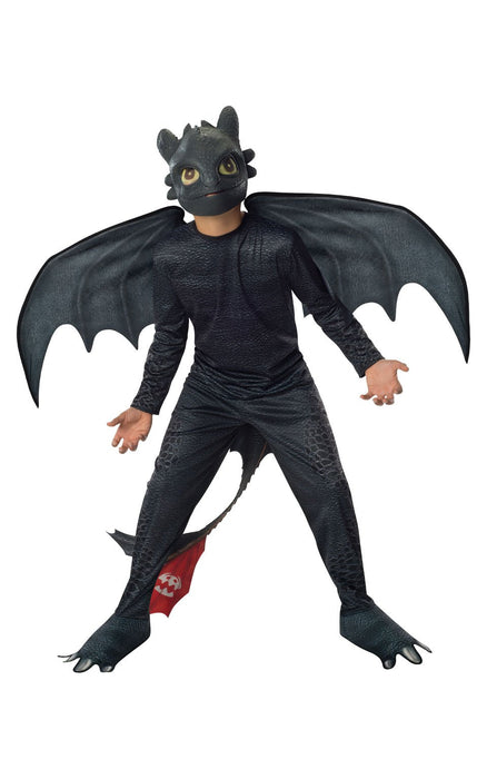 Rubie's Official DreamWorks How To Train Your Dragon 2 Toothless Night Fury Child Costume, Kids Fancy Dress