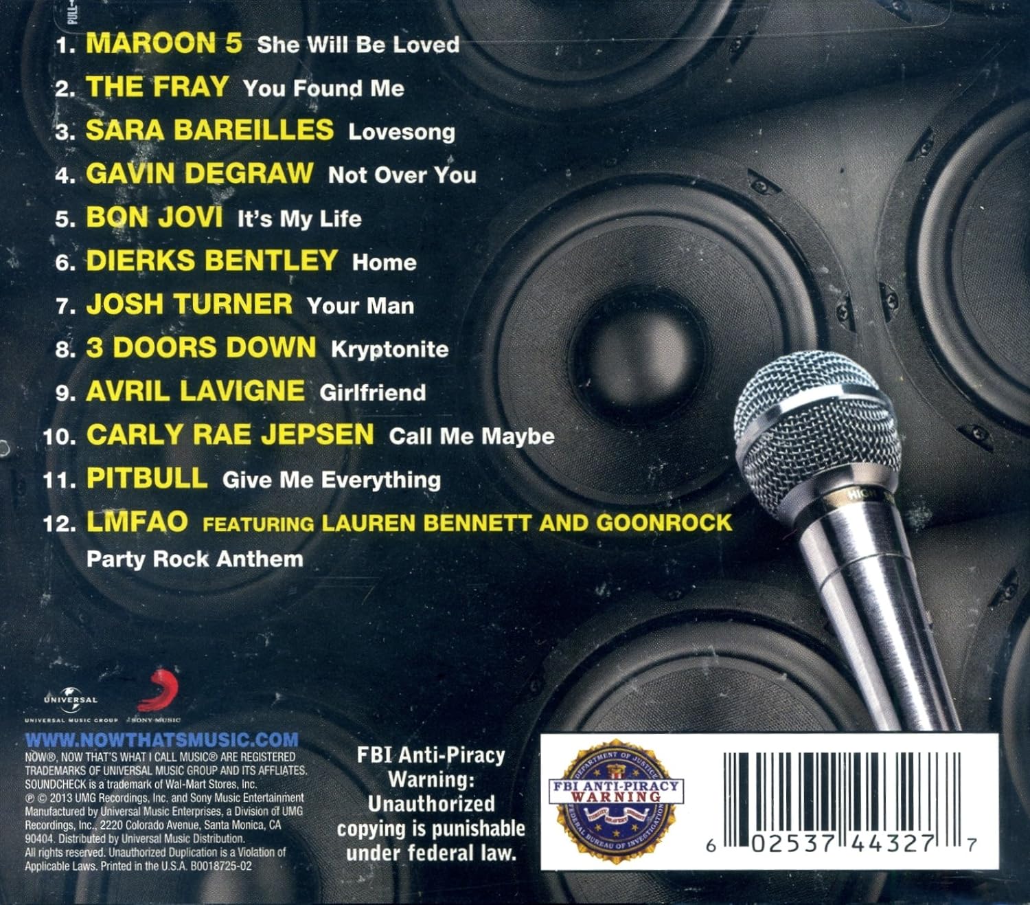 Maroon 5 - Now That's What I Call Soundcheck (1 CD)