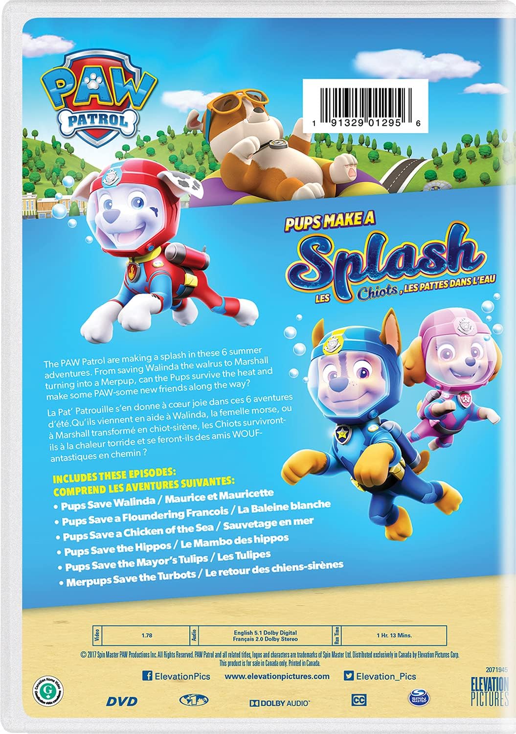 PAW Patrol: Pups Make a Splash2017 dvd
