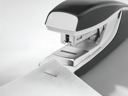 Leitz Stapler, 30 Sheet Capacity, Ergonomic Metal Body, Includes Staples, Wow Range, 55021001 - Pearl