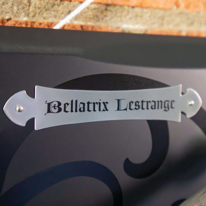 The Noble Collection Bellatrix Wand with wall display & mini mask