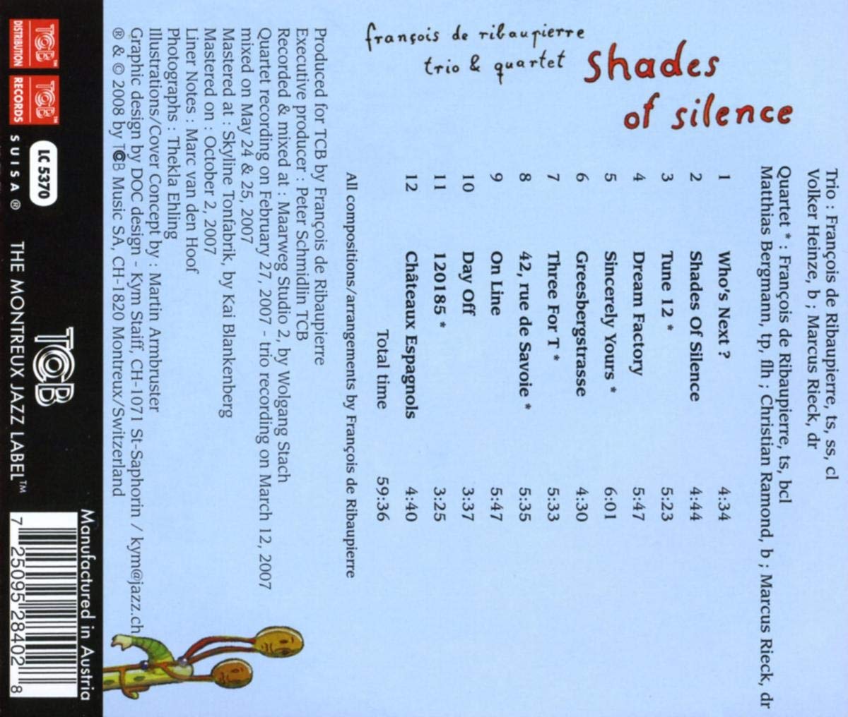 Francois De / Trio & Q Ribaupierre - Shades Of Silence