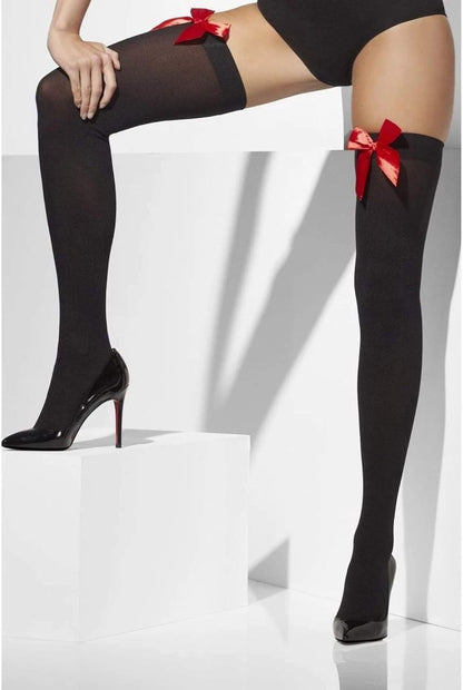 Smiffys Opaque Hold-Ups, Black