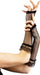 Smiffys Fingerless Fishnet Gloves Black, Black