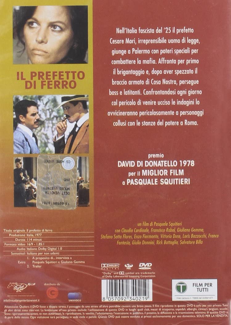 il prefetto di ferro dvd Italian Import