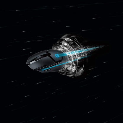 Logitech G402 Hyperion Fury Wired Gaming Mouse, 4,000 DPI, Lightweight, 8 Programmable Buttons, DPI Switch Button, Compatible with PC/Mac - Black G402 East European Version