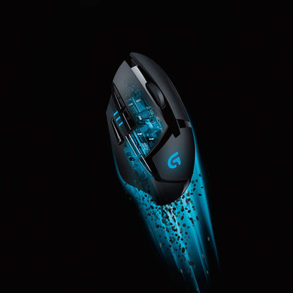 Logitech G402 Hyperion Fury Wired Gaming Mouse, 4,000 DPI, Lightweight, 8 Programmable Buttons, DPI Switch Button, Compatible with PC/Mac - Black G402 East European Version