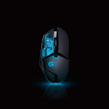 Logitech G402 Hyperion Fury Wired Gaming Mouse, 4,000 DPI, Lightweight, 8 Programmable Buttons, DPI Switch Button, Compatible with PC/Mac - Black G402 East European Version