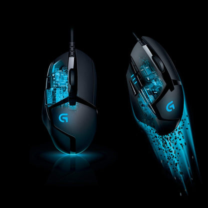 Logitech G402 Hyperion Fury Wired Gaming Mouse, 4,000 DPI, Lightweight, 8 Programmable Buttons, DPI Switch Button, Compatible with PC/Mac - Black G402 East European Version