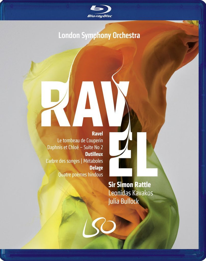 Ravel: Daphnis & Chloé Suite 2, Le Tombeau de Couperin; Dutilleux: L'Arbre des Songes, Métaboles; Delage: Quatre Poèmes Hindous (London Symphony Orchestra/Sir Simon Rattle) 2 Blu-ray/DVD Doubleplay