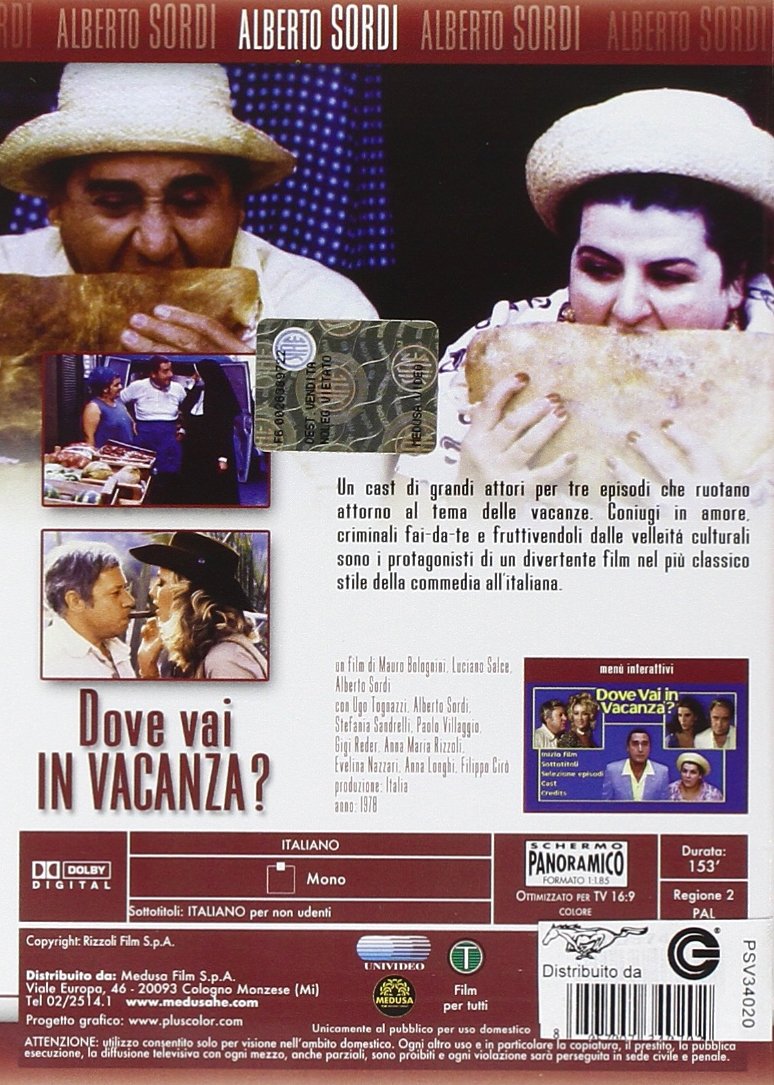 sordi - dove vai in vacanza? dvd Italian Import