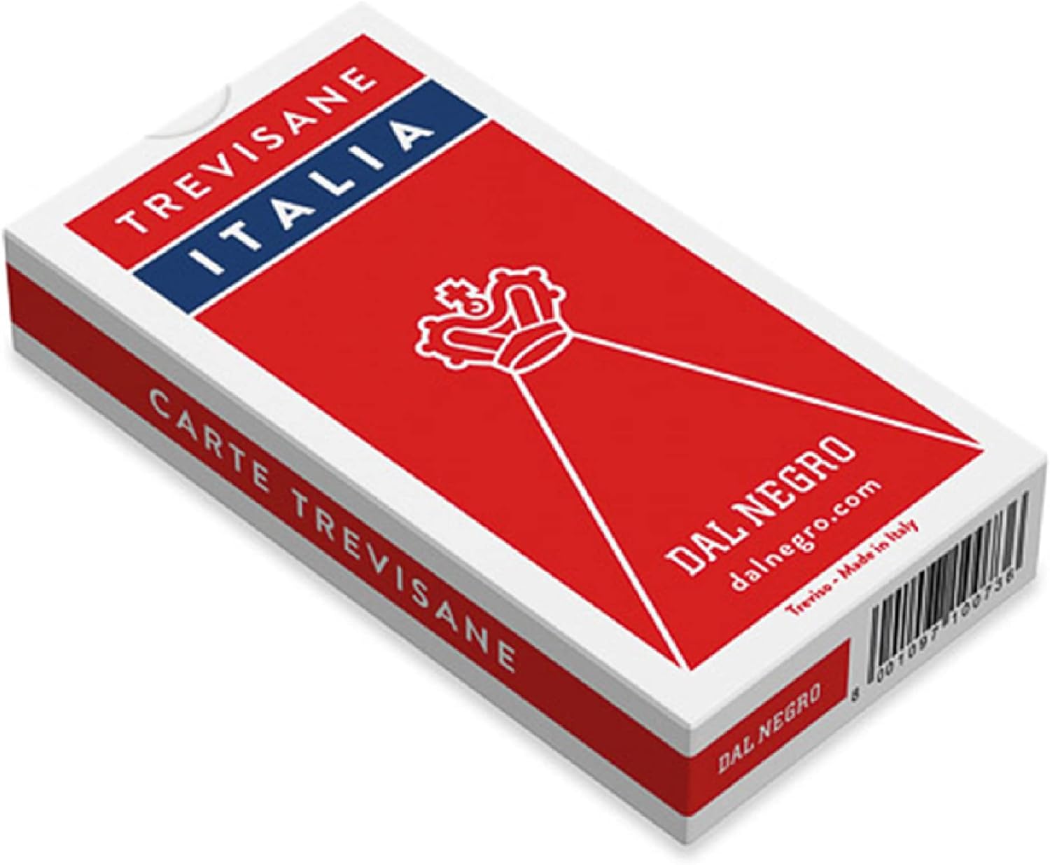 Dal 10073 - Trevisane Italia Regional Playing Cards, Red Case