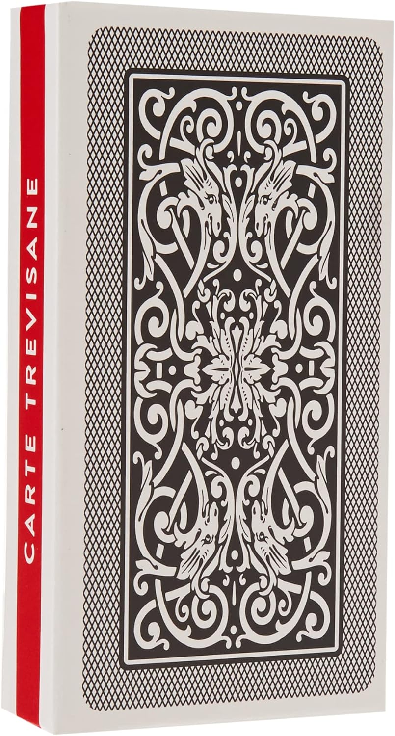 Dal 10073 - Trevisane Italia Regional Playing Cards, Red Case